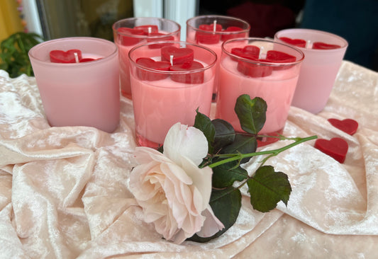 Rose Heart Candle