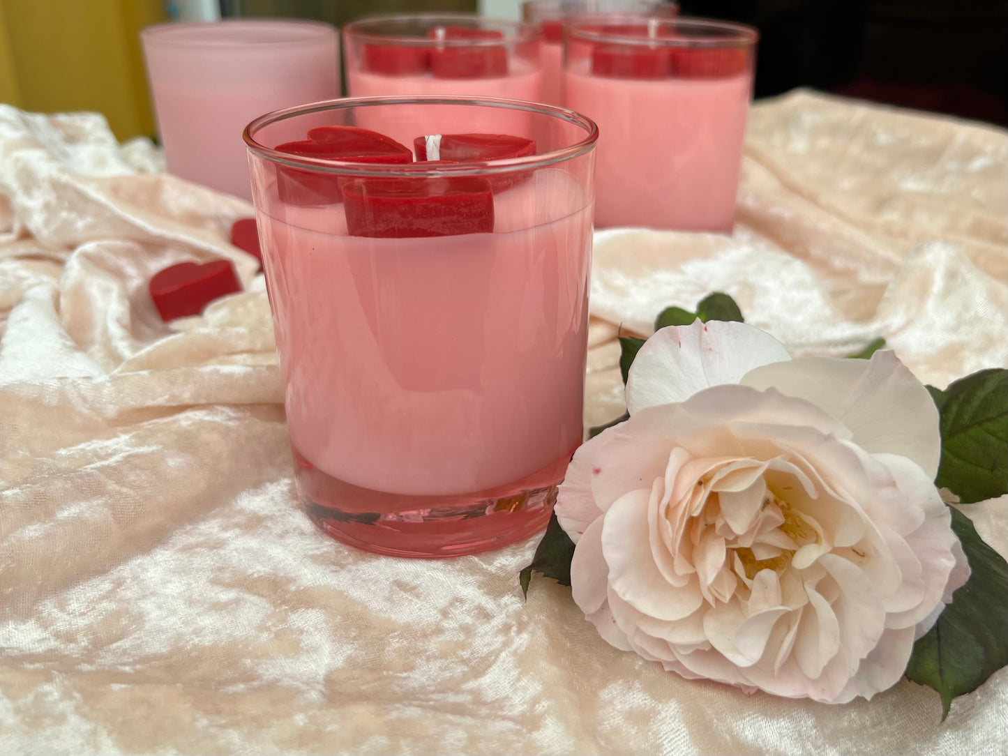 Rose Heart Candle